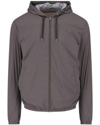 Herno - Zip-Up Hooded Casual Jacket - Lyst