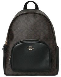 coach black jordyn backpack Leather in Signature perforated leather and smooth leather Inside zip pocket Zip closure fabric lining Top handle with 2 drop Outside zip pocket Adjustable shoulder straps 10 1/2 (L) x 12 1/4 (H) x 3 3/4 (W) Style No Coach Jordyn Women's Backpack -