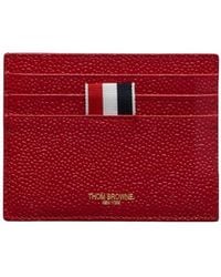 Thom Browne - Pebbled-Leather Card Holder - Lyst