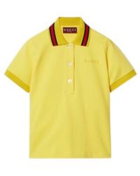 Gucci - Logo-Embroidered Polo Shirt - Lyst