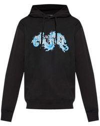 Versace Jeans Couture - Couture Logo Printed Drawstring Hoodie - Lyst