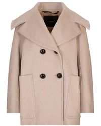 Max Mara - Mario Double-Breasted Long-Sleeved Coat - Lyst