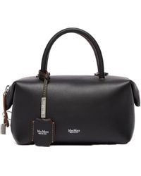 Max Mara - Small Natural Leather Bowler Bag - Lyst