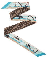 Fendi - Wrappy Printed Scarf - Lyst