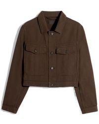 Lemaire - Cropped Twill Blouson Jacket - Lyst