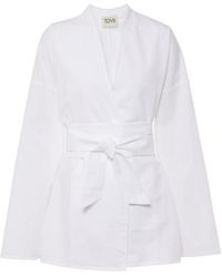 TOVE - Arya Cotton Wrap Top - Lyst