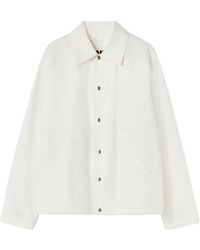 Jil Sander - Logo Cotton Jacket - Lyst