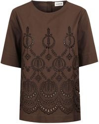 P.A.R.O.S.H. - Cannes Openwork-Detail Top - Lyst