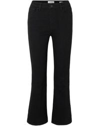 FRAME - Reboot Crop Stretch High-Rise Bootcut Jeans - Lyst