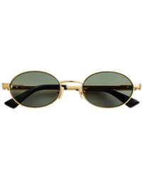 Bottega Veneta - Classic Oval Sunglasses - Lyst
