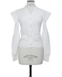 Sacai - Button-Up Knit Sweater - Lyst