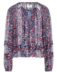 Isabel Marant - Long-Sleeve Chiffon Top - Lyst