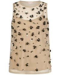 Liu Jo - Tulle Floral Top - Lyst