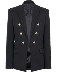 Balmain - Wool 6-Button Jacket - Lyst