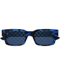 Gucci - Eyewear Rectangular Frame Sunglasses - Lyst