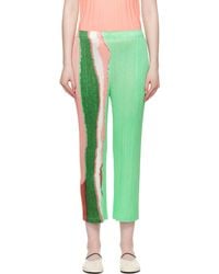 Pleats Please Issey Miyake - Grainy Colors Trousers - Lyst