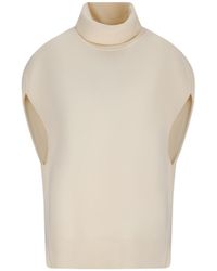 TOTEME - Totême Double Knitted Cape - Lyst