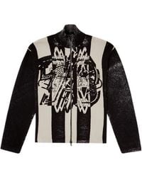DIESEL - K-Oliba-Jkt Zipped Knit Cardigan - Lyst