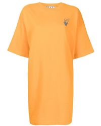 Off-White c/o Virgil Abloh - Arrows Motif Print T-Shirt Dress - Lyst
