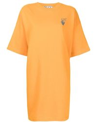Off-White c/o Virgil Abloh - Arrows Motif Print T-Shirt Dress - Lyst