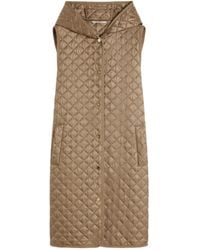 Max Mara - Sleeveless Hooded Cotton Jacket - Lyst