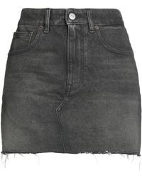 MM6 by Maison Margiela - Colored Washed Denim Pencil Skirt - Lyst