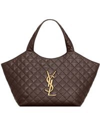 Saint Laurent - Icare Medium Quilted Handbag - Lyst