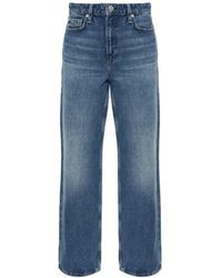 Rag & Bone - High-Rise Straight-Leg Jeans - Lyst