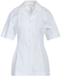 Sportmax - Solid Color Short-Sleeve Shirt - Lyst