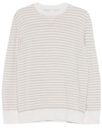 Eleventy - Striped Crewneck Jumper - Lyst