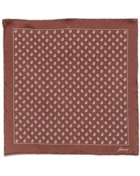 Brioni - Printed Square Scarf - Lyst