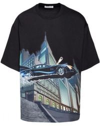 Lanvin - Printed Short-Sleeved T-Shirt - Lyst