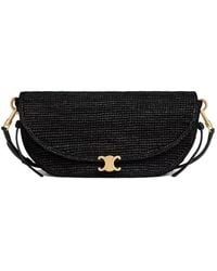 Celine - Little Halfmoon Soft Triomphe - Lyst
