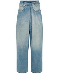 Maison Margiela - Wrap-Front Faded Jeans - Lyst