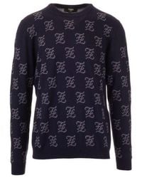 Fendi - Ff Logo Pullover - Lyst