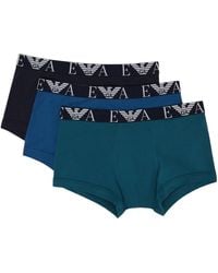 Emporio Armani - Elastic Waist Underwear Three-Piece Set - Lyst