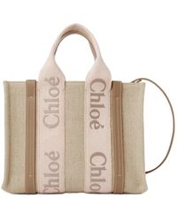 Chloé - Chloé Woody Small Tote Bag - Lyst