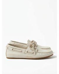 Gucci - Washed Effect Boat Shoes - Lyst