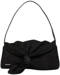 ROTATE BIRGER CHRISTENSEN - Knot Scarf Suede Shoulder Bag - Lyst