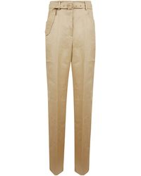 Gabriela Hearst - Belted Straight-Leg Pants - Lyst