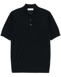 Brunello Cucinelli - Short-Sleeved Fine-Knit Polo Shirt - Lyst