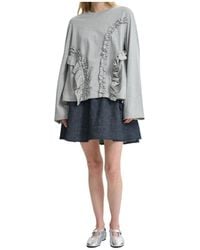 Cecilie Bahnsen - Alva Ruffled Jersey T-Shirt - Lyst