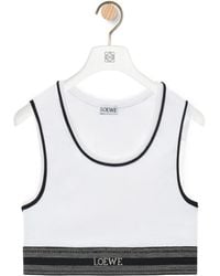 Loewe - Cropped Tank Top - Lyst
