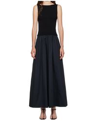 St. Agni - Panelled Ribbed Maxi Dress - Lyst