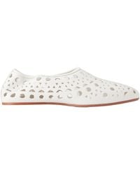 Alaïa - Neo Vienne Perforated Leather Ballet Flats - Lyst