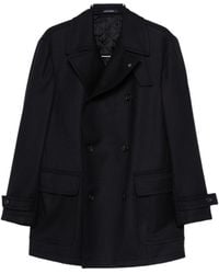 Tagliatore - Double-Breasted Wool Coat - Lyst
