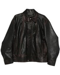 Golden Goose - Leather Bomber Jacket - Lyst
