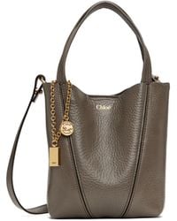 Chloé - Chlo Spin Logo Printed Small Top Handle Bag - Lyst