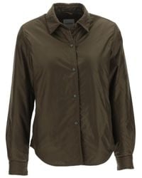Aspesi - Padded Long-Sleeved Shirt Jacket - Lyst