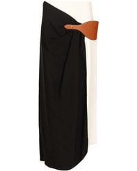 Celine - Pleated Midi Skirt - Lyst